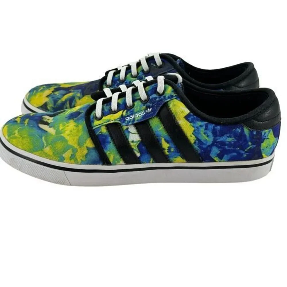 Adidas Skateboard Shoe Unisex Blue / Green Deadstock Size Men 8 /‎ Women 9.5
